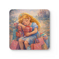 Storybook Corkwood Coaster Set of 4 Coordinated Illustrations