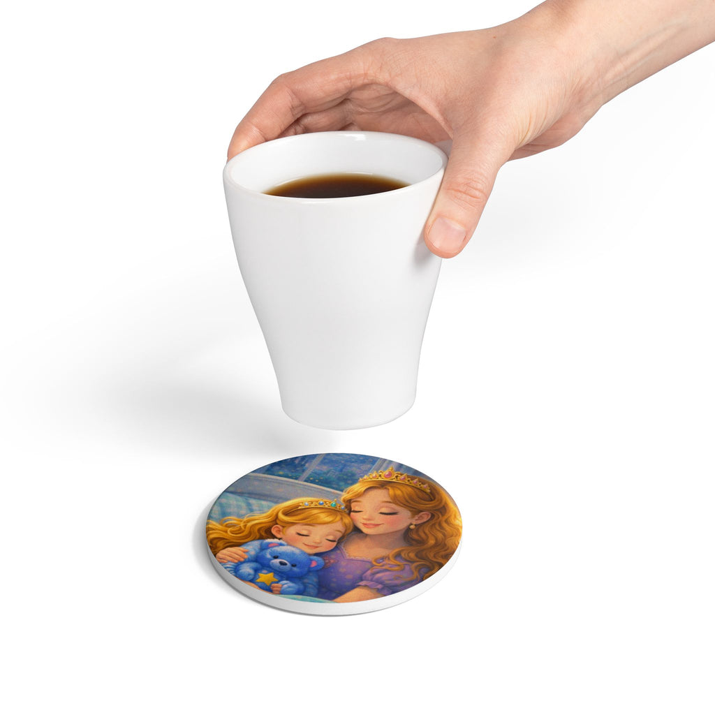 Storybook Ceramic  Art Coaster, single illustrated Coaster