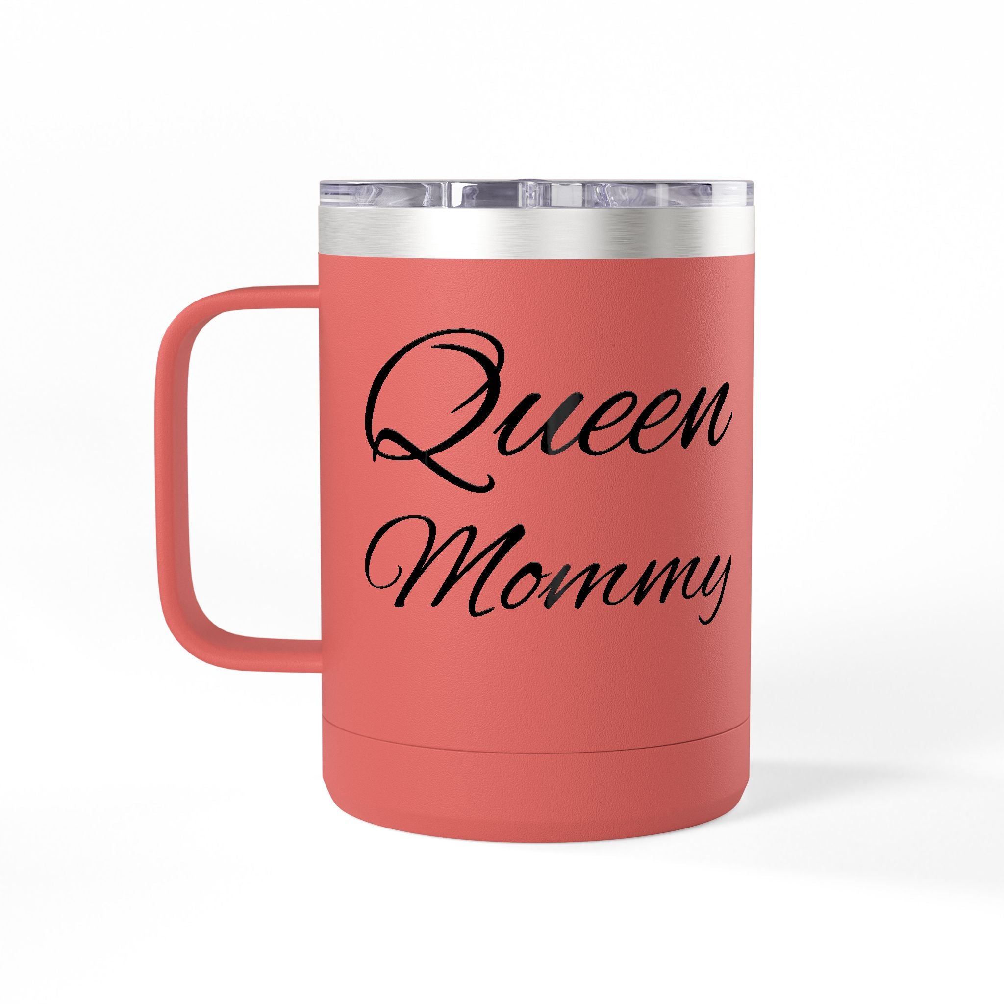 Storybook Queen Mommy 15oz Travel Mug - Insulated Coffee Tumbler for Moms