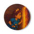 Storybook Ceramic  Art Coaster, single illustrated Coaster