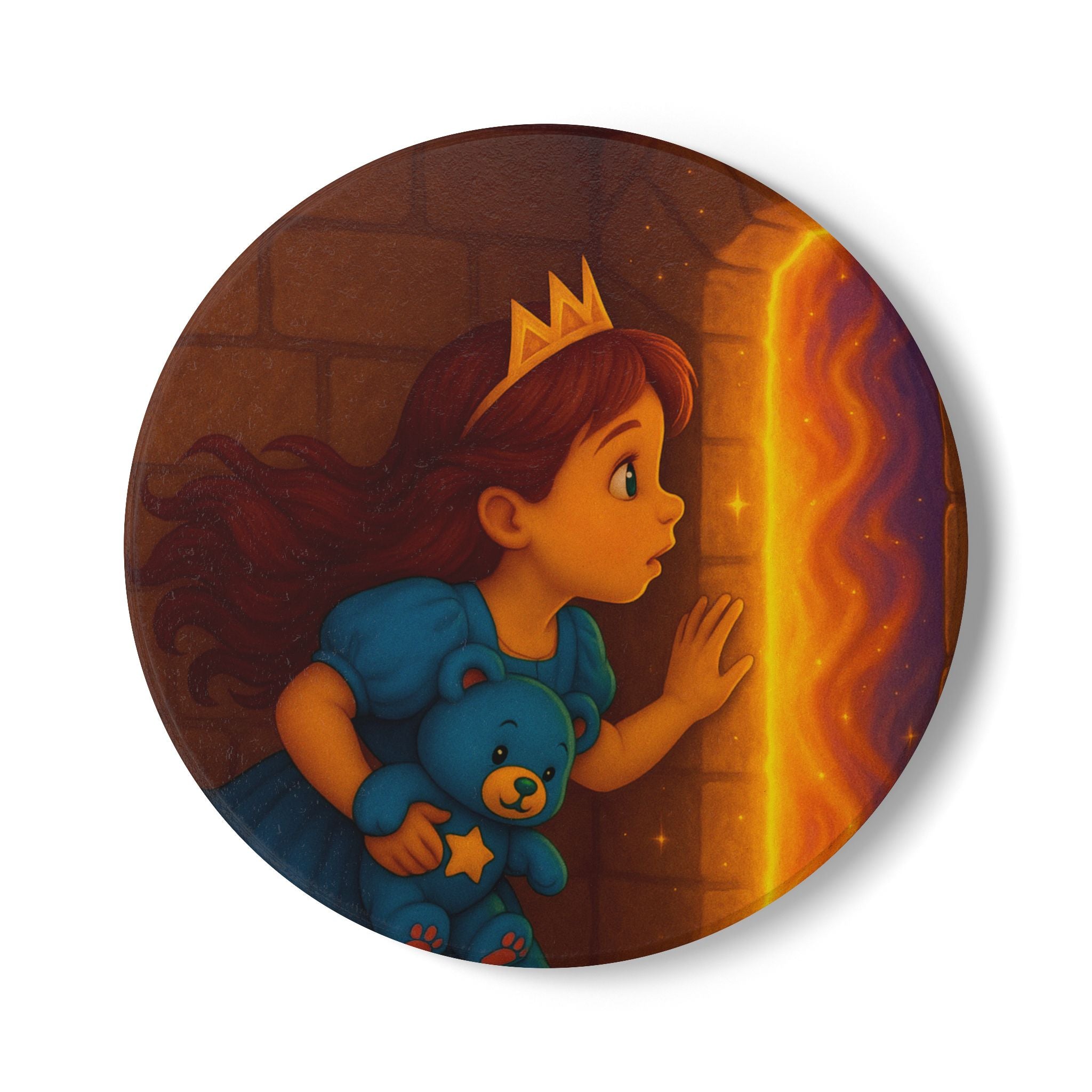 Storybook Ceramic  Art Coaster, single illustrated Coaster