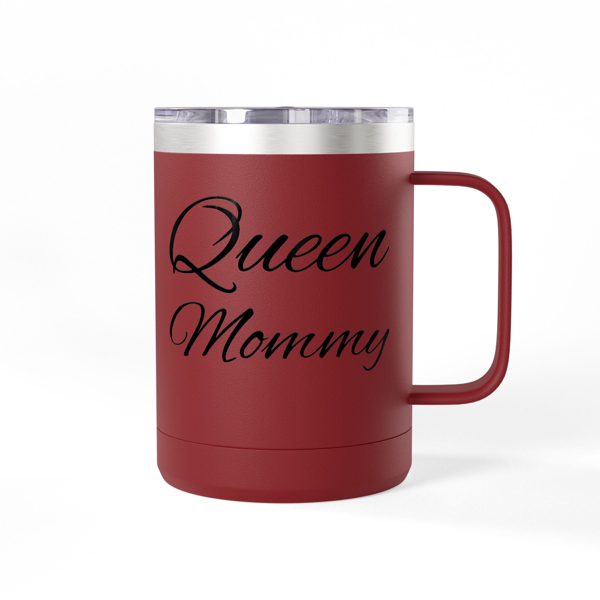 Storybook Queen Mommy 15oz Travel Mug - Insulated Coffee Tumbler for Moms