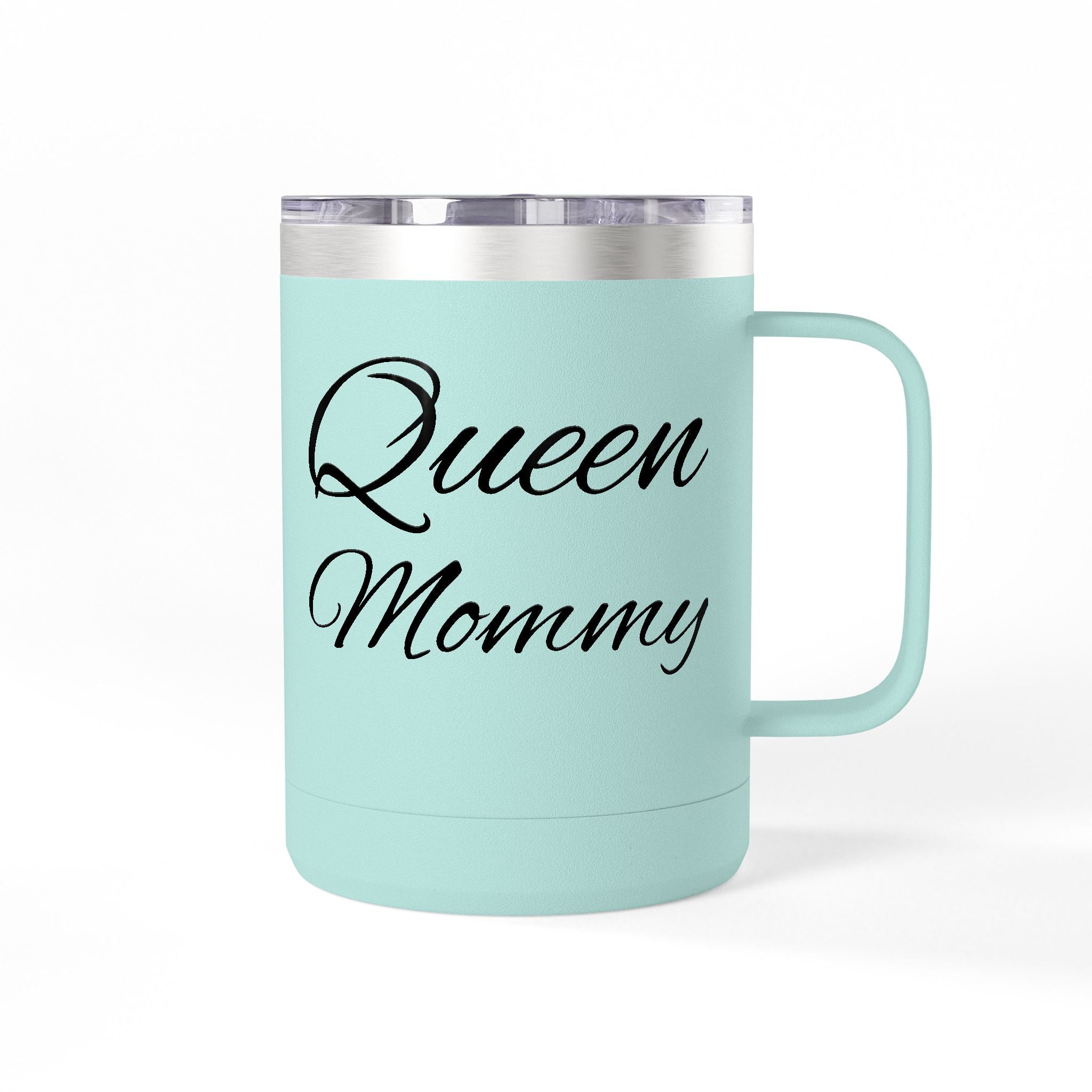 Storybook Queen Mommy 15oz Travel Mug - Insulated Coffee Tumbler for Moms