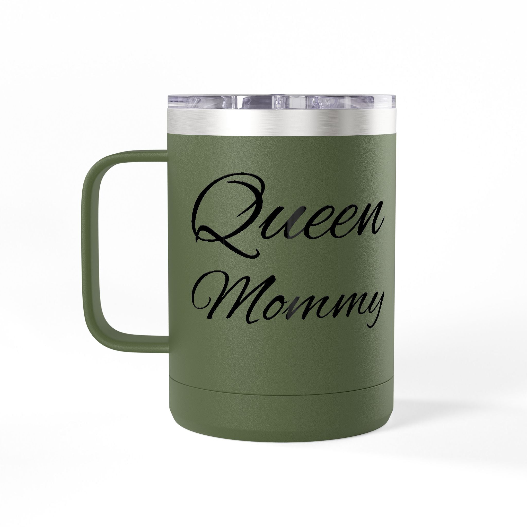 Storybook Queen Mommy 15oz Travel Mug - Insulated Coffee Tumbler for Moms